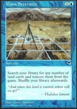 MTG Mana Severance, Tempest, Heavily Played, English - Image 1