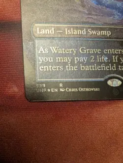 Watery Grave (Borderless) (Galaxy Foil) Unfinity Foil - Image 3