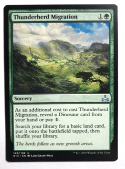 Thunderherd Migration 149/196 Rivals of Ixalan MTG Magic the Gathering NM - Image 1