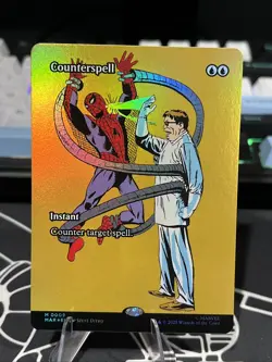 Counterspell Borderless 009 Foil Marvel Spider-Man Magic The Gathering - Image 1