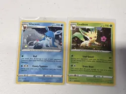 Leafeon & Glaceon SWSH191 & SWSH192 Black Star Promos Holo Pokemon TCG 2022 NM/M - Image 1