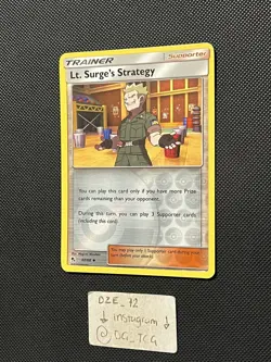 Pokemon Hidden Fates - Lt. Surge’s Strategy - 60/68 - Reverse Holo - M/NM - Image 4