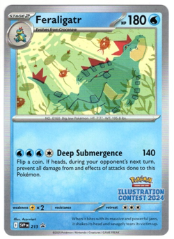 Pokemon Illustration Contest 2024 Feraligatr English NM - Image 1