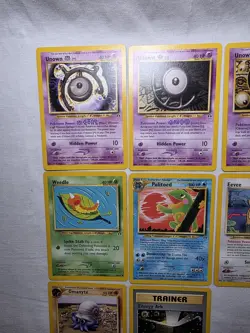 Neo Discovery Pokemon Common Uncommon Lot Of 10 Politoed Unown Eevee Natu - Image 2