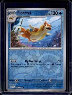 Floatzel SV01: Scarlet & Violet Base Set Pokemon #047/198 Reverse Holo NM+ - Image 1