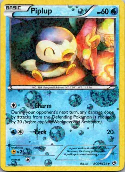 2013 PIPLUP RC6/RC25 Legendary Treasures Pokemon Radiant Collection HOLO LP - Image 1