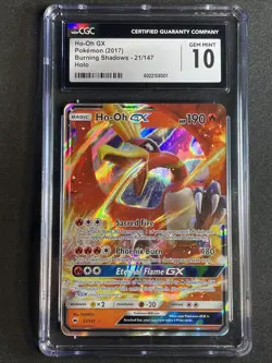 2017 Ho-Oh GX Holo Sun & Moon Burning Shadows Pokemon TCG Gem Mint CGC 10 - Image 1