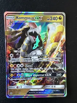 Pokemon TCG Kommo-o GX Sun & Moon: Guardians Rising 100/145 Holo Ultra Rare - Image 1