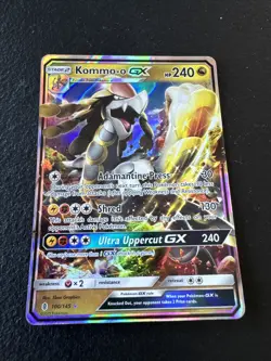 Pokemon TCG Kommo-o GX Sun & Moon: Guardians Rising 100/145 Holo Ultra Rare - Image 2