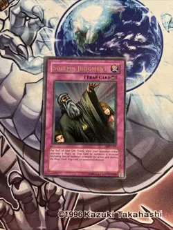 (22) Solemn Judgment Ultra Rare MRD-127 Unlimited Yu-Gi-Oh! TCG MP/HP - Image 1