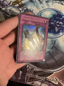 (22) Solemn Judgment Ultra Rare MRD-127 Unlimited Yu-Gi-Oh! TCG MP/HP - Image 3