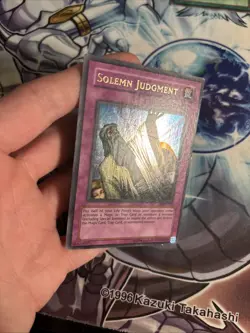 (22) Solemn Judgment Ultra Rare MRD-127 Unlimited Yu-Gi-Oh! TCG MP/HP - Image 4