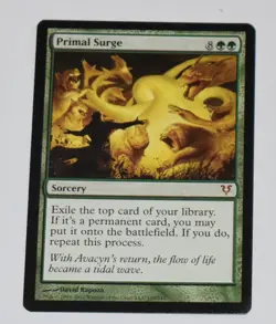 PRIMAL SURGE Green Rare Sorcery Avacyn Restored GATHERING CARD - Image 1