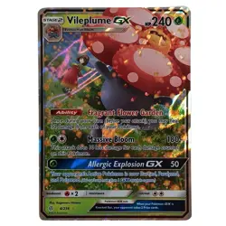 Vileplume GX 4/236 Cosmic Eclipse NM Ultra Rare Pokemon Card - Image 1
