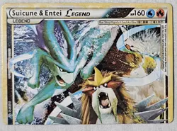 Suicune & Entei Legend Card From Pokemon TCG: Heartgold &Soulsilver Unleashed - Image 1