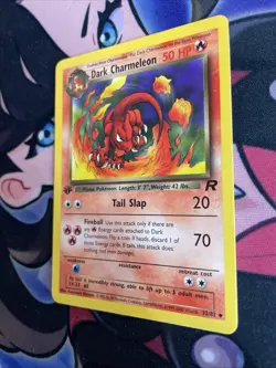 Pokemon Dark Charmeleon TCG 1st Edition Team Rockets Regular Rare Card 32/82 NM - Image 3
