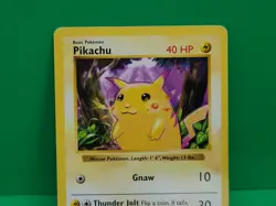 Pokemon Card - Pikachu Red Cheeks Base Set (Shadowless) 58/102 Common Played - Image 2