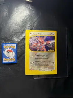 2002 ROCKETS SCIZOR 4 Pokemon BEST OF WINNER PROMO JUMBO VINTAGE CARD NINTENDO - Image 1