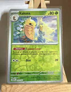 Pokemon Card Kakuna Pokemon 151 Scarlet & Violet Reverse Holo Rare 014/165 NM - Image 1