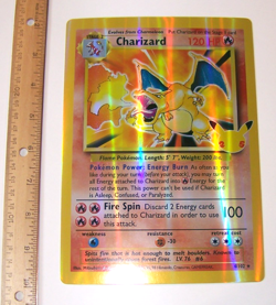 POKEMON 4/102 Promo - CHARIZARD JUMBO OVERSIZED- Holo Card - Image 1