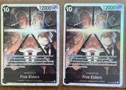 One Piece TCG OP13-082 Five Elders SR X4 Playset Card Game CCG English - Black - Image 3