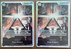 One Piece TCG OP13-082 Five Elders SR X4 Playset Card Game CCG English - Black - Image 4