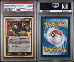 Greninja Gold Star SWSH144 Sword & Shield Promo Card Holo PSA 8 - Image 3