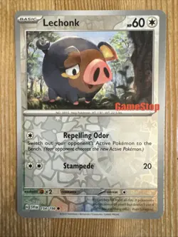 Pokemon Lechonk 154/198 SV Scarlet Violet Gamestop Promo Card NM - Image 1