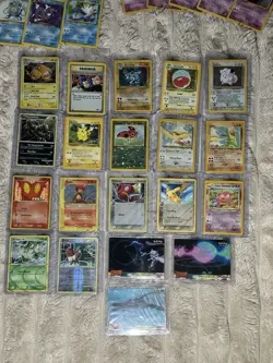 Vintage Pokemon Card Lot (52 Cards) - 12 Holo + 40 Non-Holo - Mixed Conditions. - Image 2