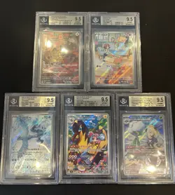 BGS 9.5 Pokemon Card 151 Japanese Ar Art Rare 5Card Set BULK Holo - Image 1