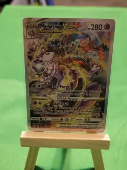 Pokemon TCG Crown Zenith Mewtwo VSTAR Holo Rare Card GG44/GG70 Galarian Gallery - Image 1