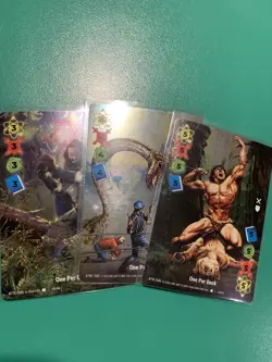 Overpower Foil Multipower Cards 3 4 5 ERB World Legends Rare Set Lot - Image 1