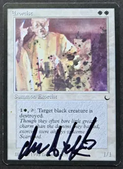 SIGNED MtG Magic Drew Tucker Artist Proof _ The Dark _ EXORCIST _ VHTF 1/50! - Image 2