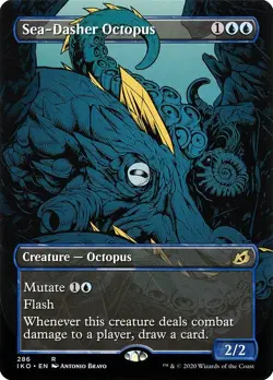 Sea-Dasher Octopus (Showcase) Ikoria: Lair of Behemoths NM Non-Foil - Image 1