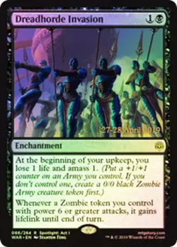 1x Dreadhorde Invasion - Foil - Prerelease Promo Light Play, English Prerelease - Image 1