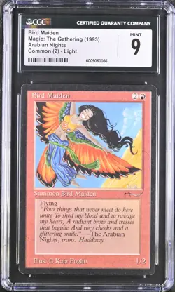 MTG Arabian Nights BIRD MAIDEN Light CGC 9 (BIN0066) Graded Power LPD - Image 1