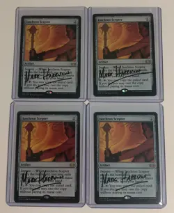 Isochron Scepter Signed by Artist Mark Harrison X4 Playset RARE MtG Magic - Image 3