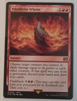 Nibelheim Aflame Final Fantasy Regular 0146 Mythic Magic The Gathering FIN EN NM - Image 1