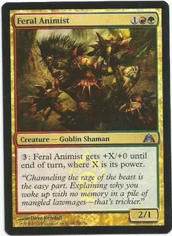1x Foil - Feral Animist - Magic the Gathering MTG Dragon's Maze - Image 1