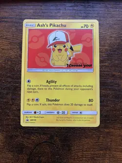 Ash's Pikachu SM109 I Choose You Movie Promo Pokemon Card - Image 1