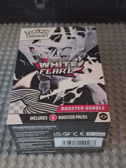 Pokemon TCG Scarlet & Violet White Flare 6 Booster Packs Box Factory Sealed New - Image 1