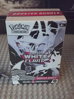 Pokemon TCG Scarlet & Violet White Flare 6 Booster Packs Box Factory Sealed New - Image 3