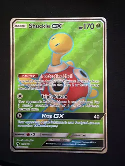 Shuckle GX (Full Art) 195/214 Sm-Lost Thunder Holo Pokemon TCG 2018 - Image 1