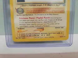 Pokemon TCG Elekid 22/111 Neo Genesis Unlimited MINT - Image 2