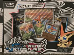 Pokemon Black Bolt & White Flare Unova Victini Illustration Collection Box- Case - Image 2