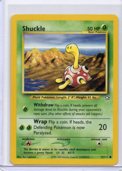 Shuckle 72/111 Neo Genesis Pokemon TCG 2000 Uncommon MP - Image 1
