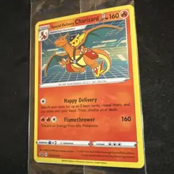 POKEMON SPECIAL DELIVERY CHARIZARD SWSH075 Sword & Shield Black Star Promo Seal - Image 5
