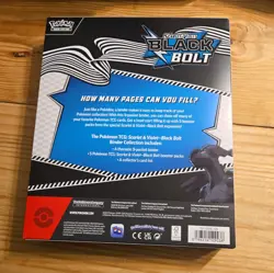 Pokemon TCG Scarlet Violet Black Bolt Binder Collection - Image 2