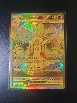 Mega Lucario ex 188/132 GOLD Mega Evolution Pokemon TCG - FRESH OUT OF PACK - Image 1