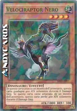 VELOCIRAPTOR NERO • (Black Veloci) • Shatterfoil • BP03 IT037 • YUGIOH ANDYCARDS - Image 1